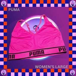 Pink Puma sports bra